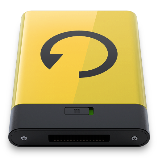 Yellow Backup Icon 512x512 png